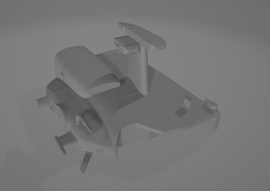 Helicopter ah1w 3D print model_16