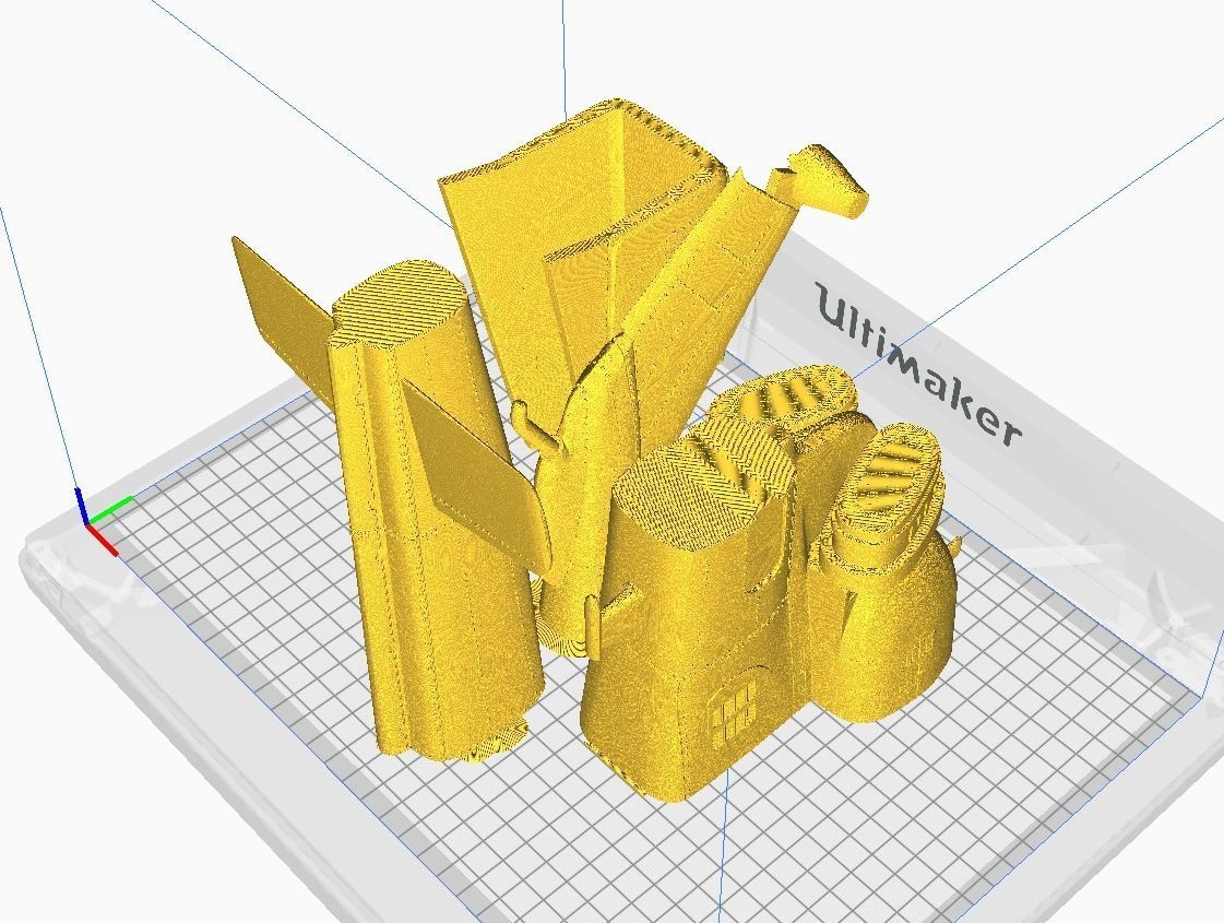 Helicopter ah1w 3D print model_33