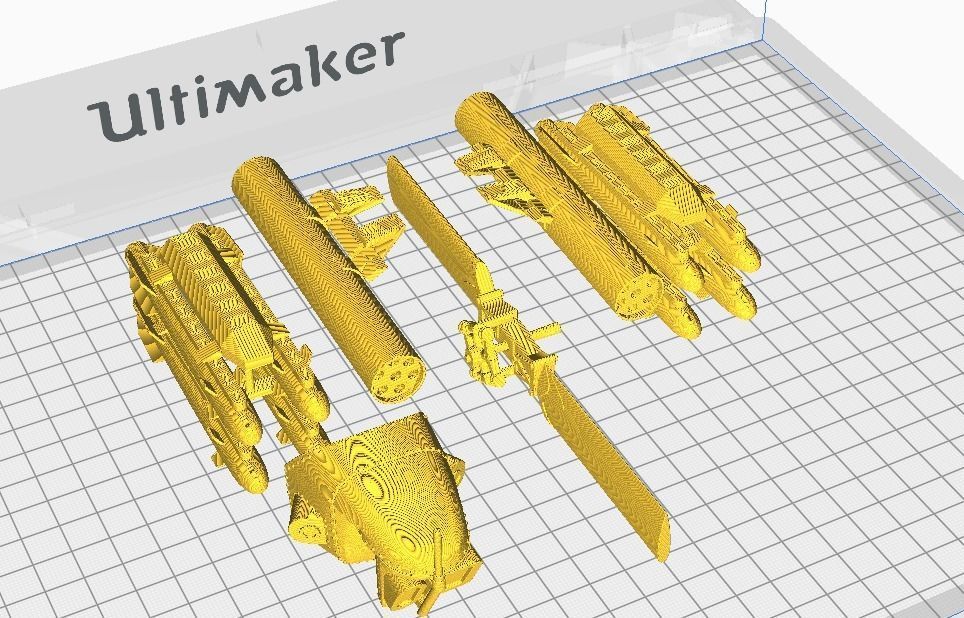 Helicopter ah1w 3D print model_56