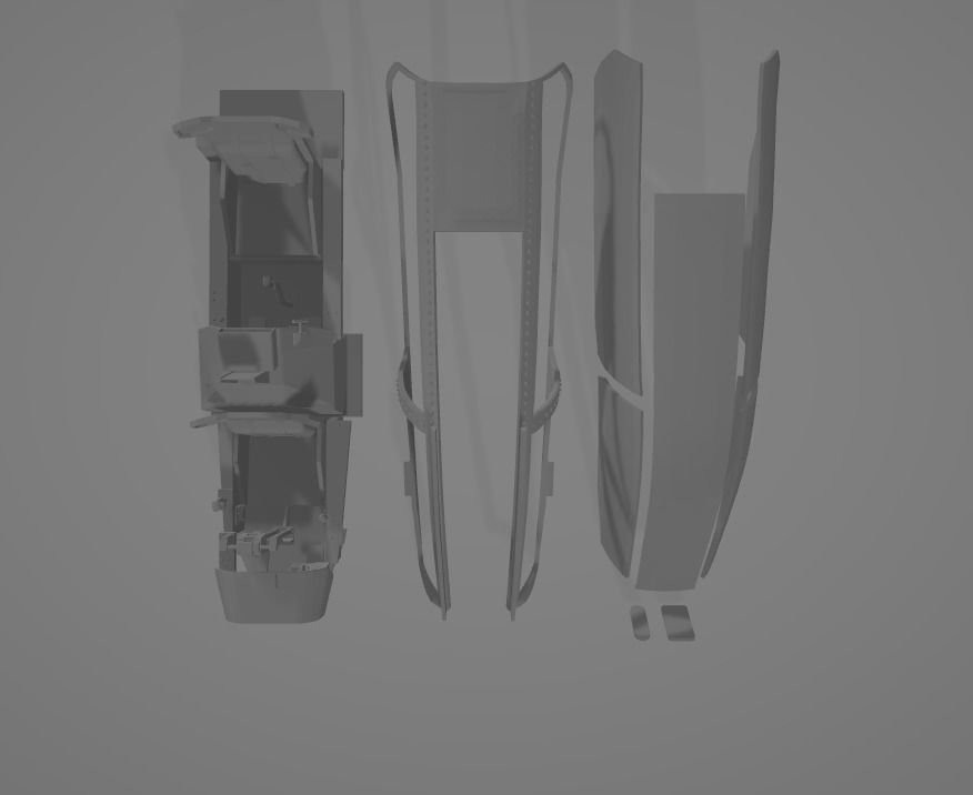 Helicopter ah1w 3D print model_22