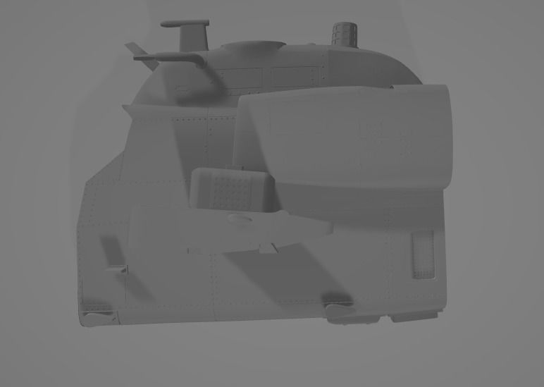 Helicopter ah1w 3D print model_18