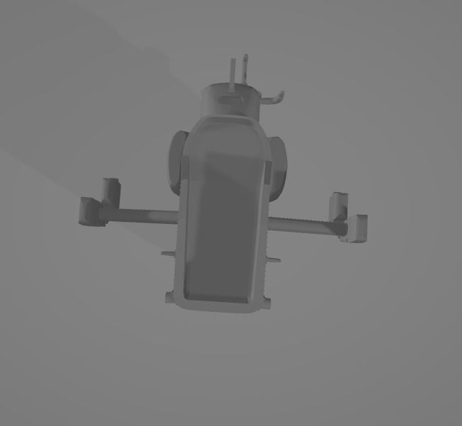 Helicopter ah1w 3D print model_11