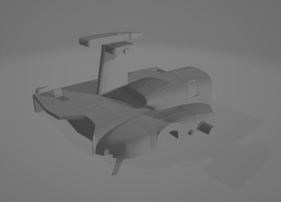 Helicopter ah1w 3D print model_14