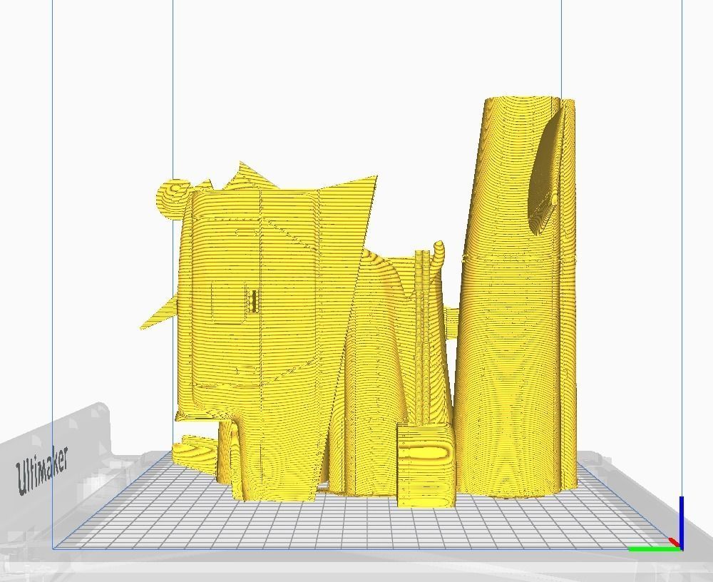 Helicopter ah1w 3D print model_30