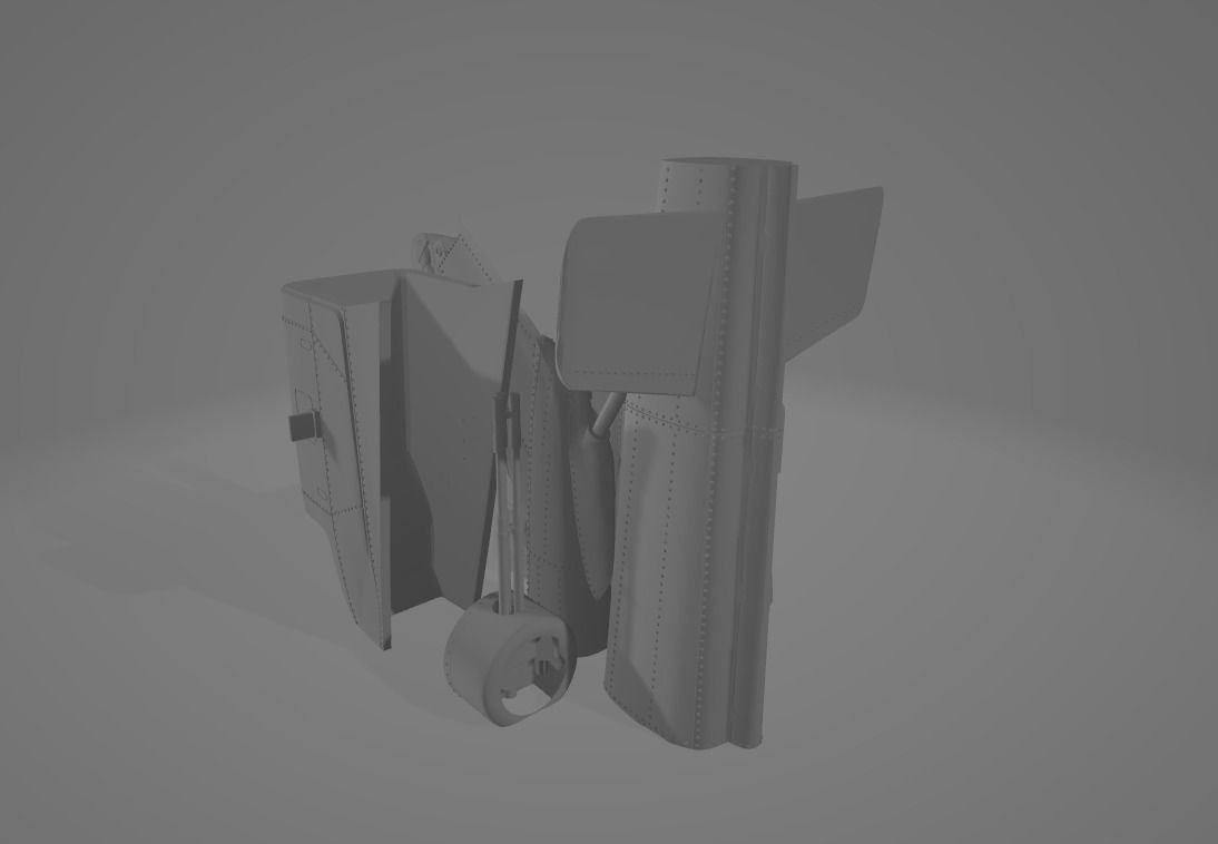 Helicopter ah1w 3D print model_3