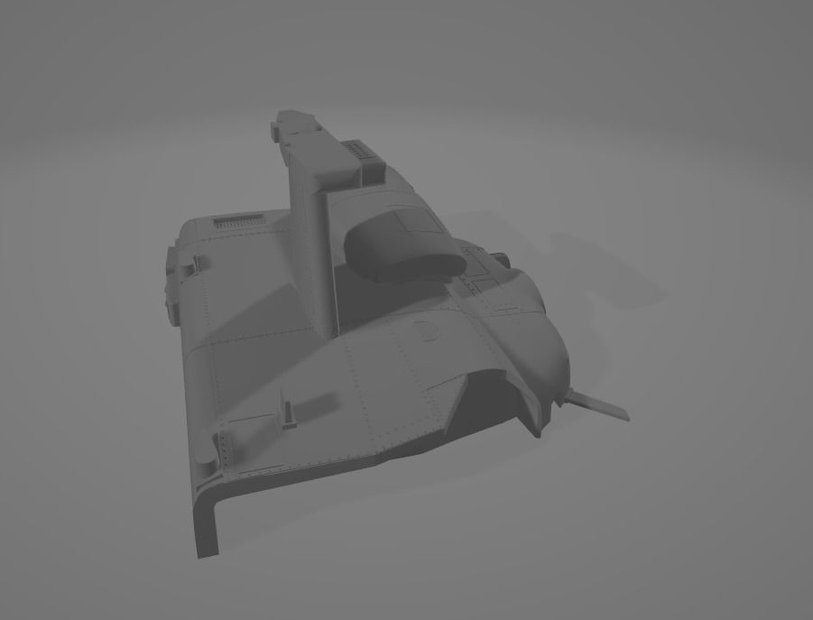 Helicopter ah1w 3D print model_13