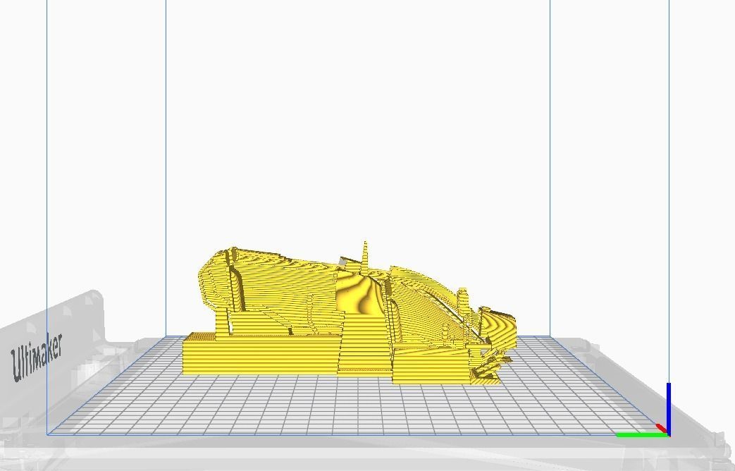 Helicopter ah1w 3D print model_51