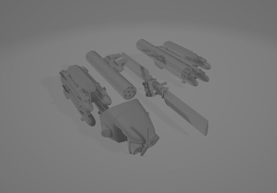 Helicopter ah1w 3D print model_23