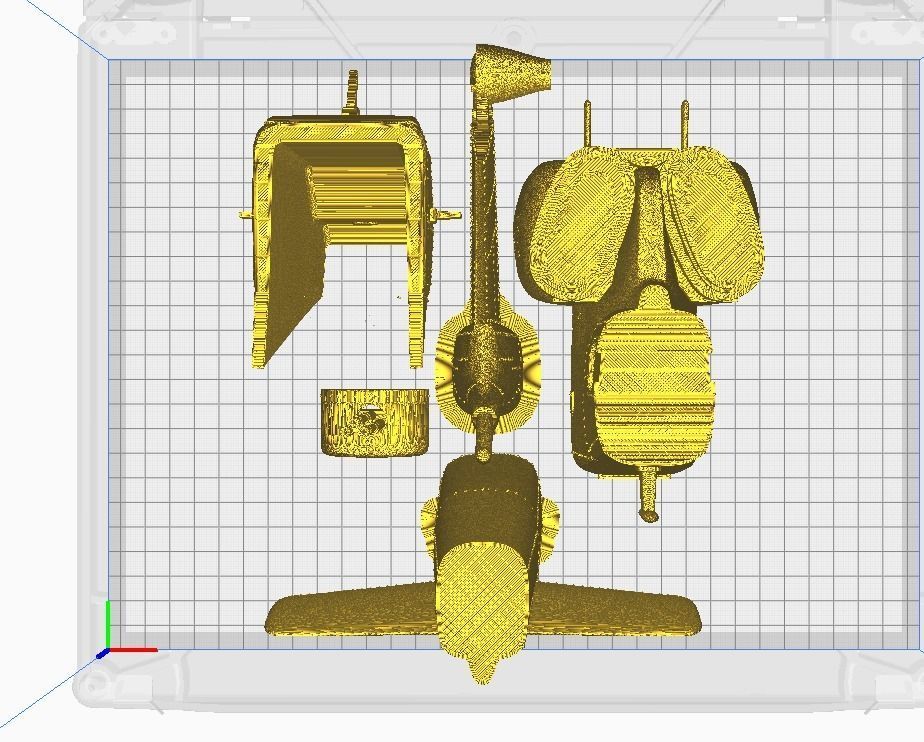 Helicopter ah1w 3D print model_32