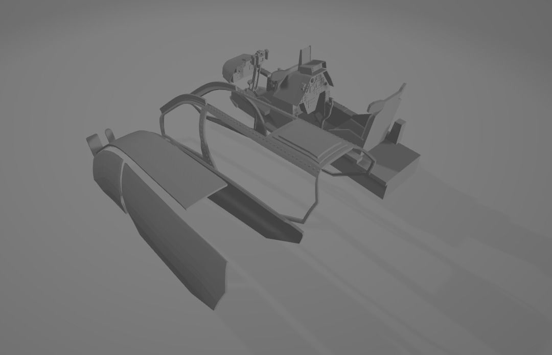 Helicopter ah1w 3D print model_21