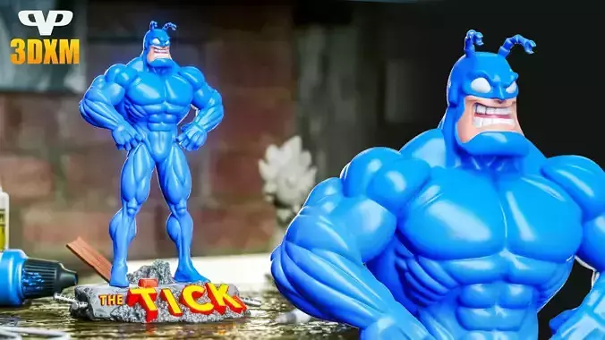 The Tick STL for 3D Printing 3DXM ChibiSTL 3D print model