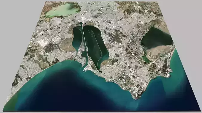 Cityscape Tunisia  North Africa 3D model