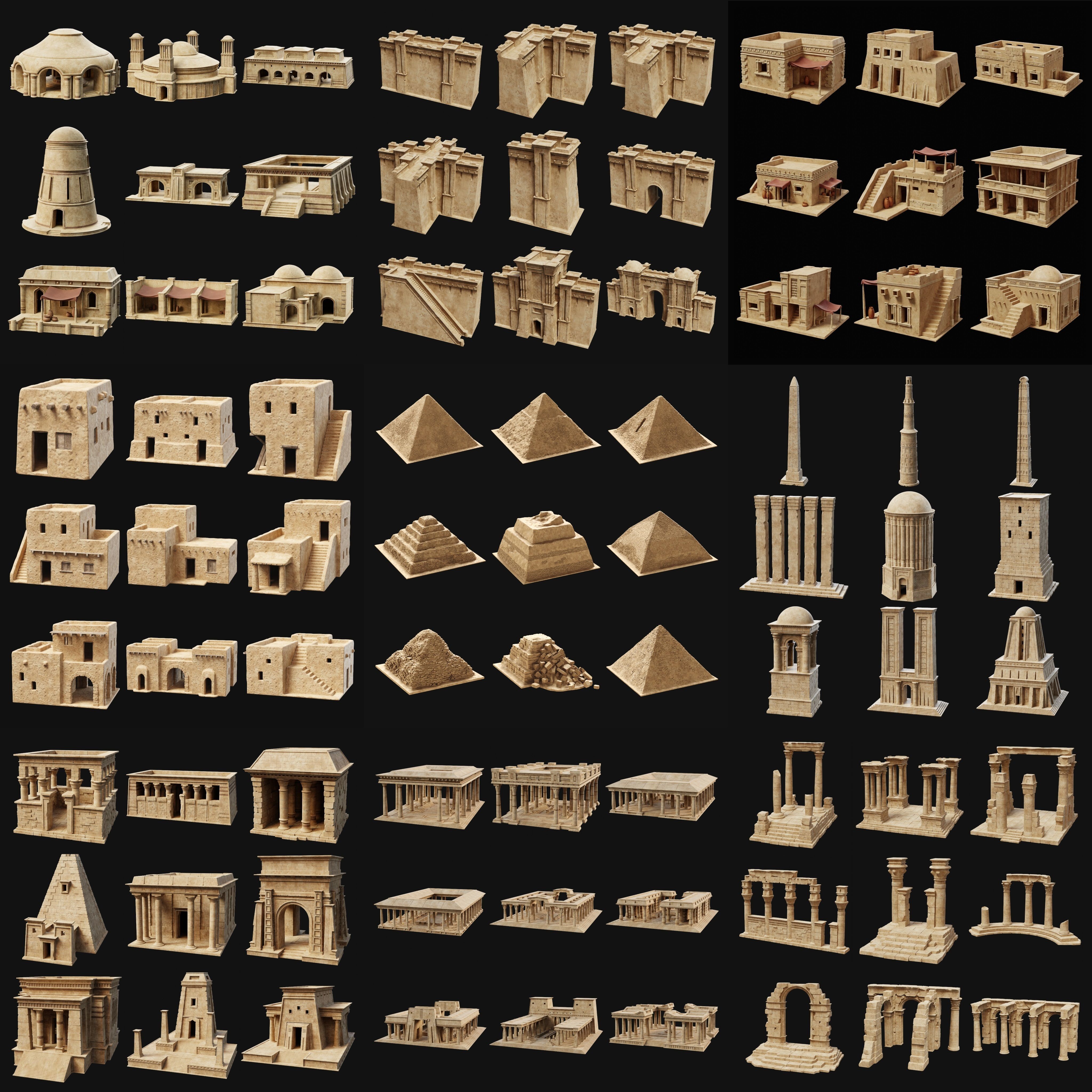 GREATEST ANCIENT EGYPT DESERT ARAB CITY AAA BUILDER COLLECTION _11