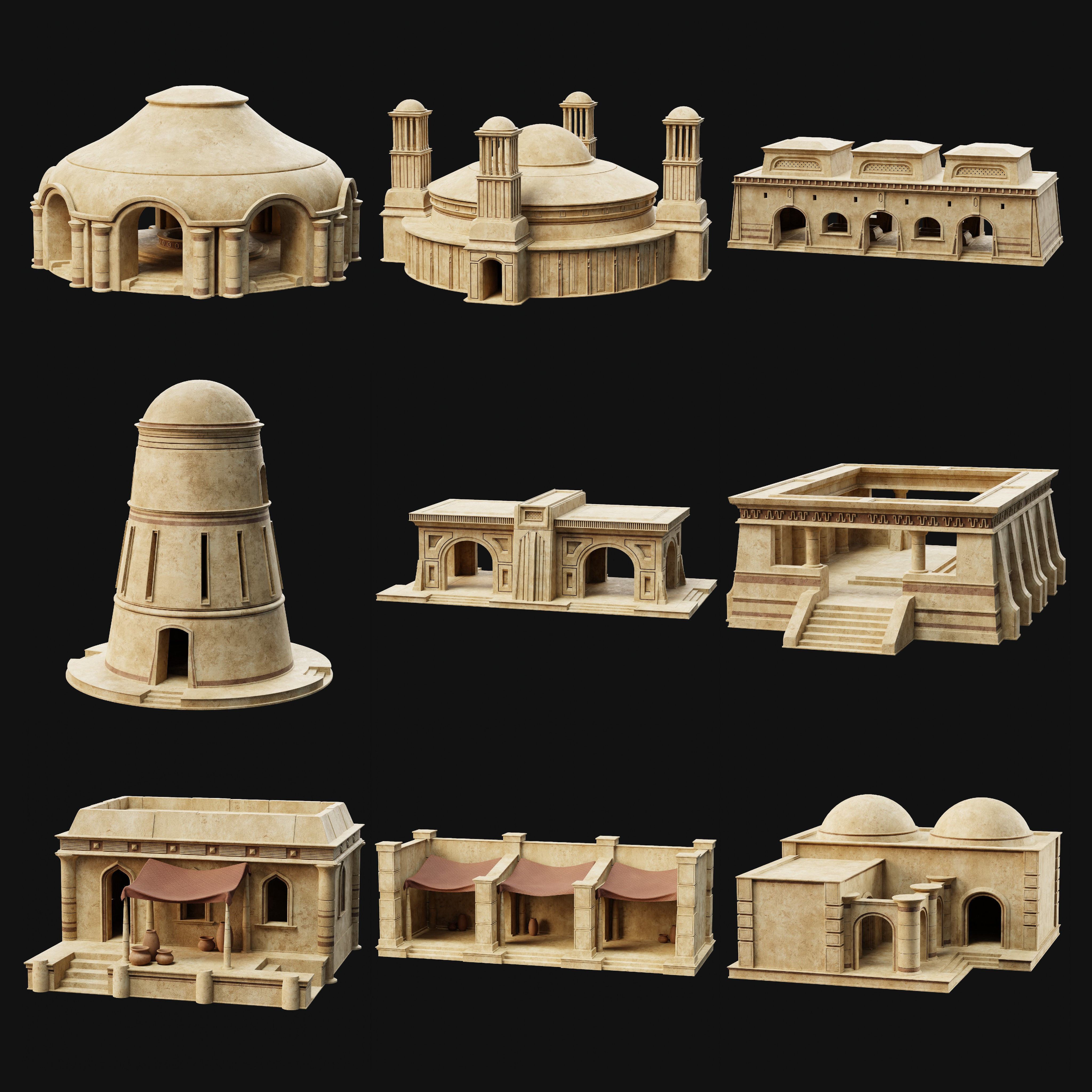 GREATEST ANCIENT EGYPT DESERT ARAB CITY AAA BUILDER COLLECTION _2