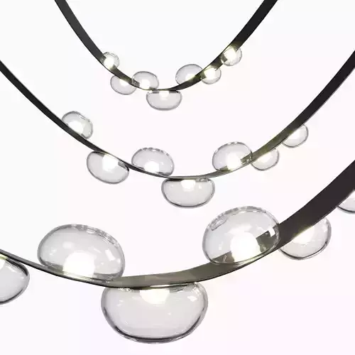 BOSQUE belt pendant light Low-poly 3D model