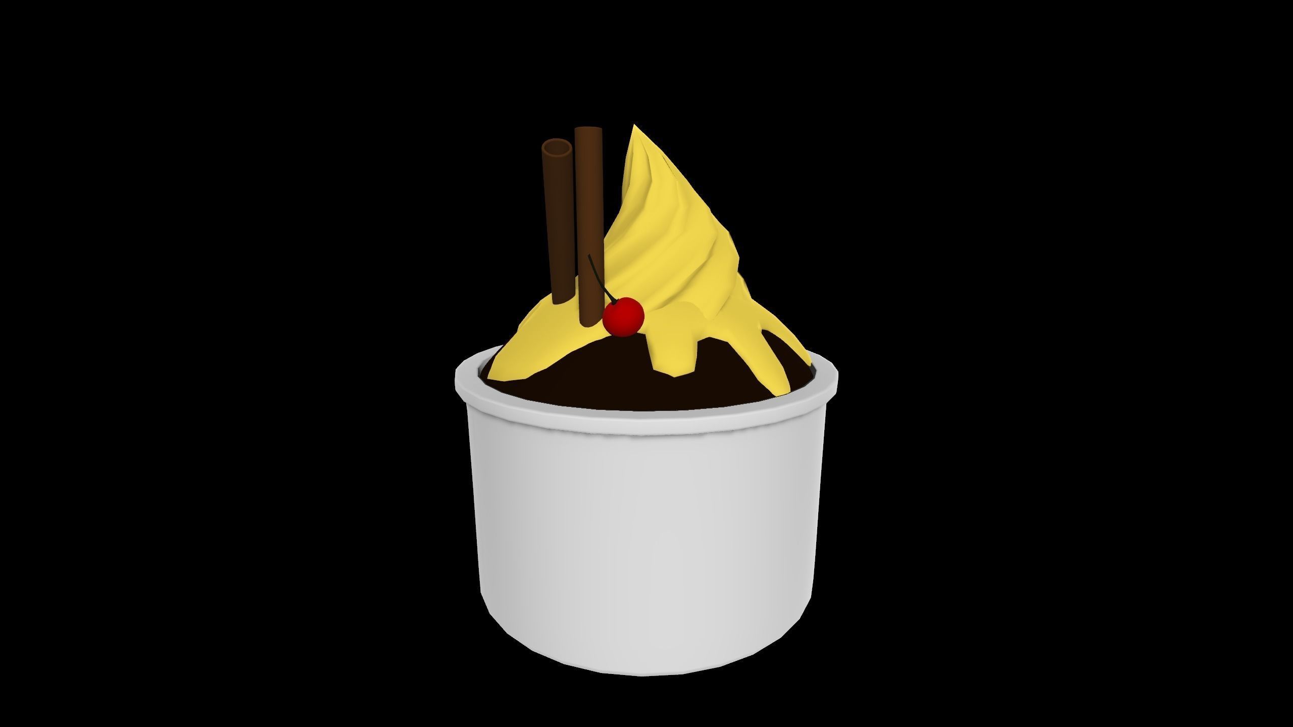 CAKE ICE CREAM Low-poly 3D model_19
