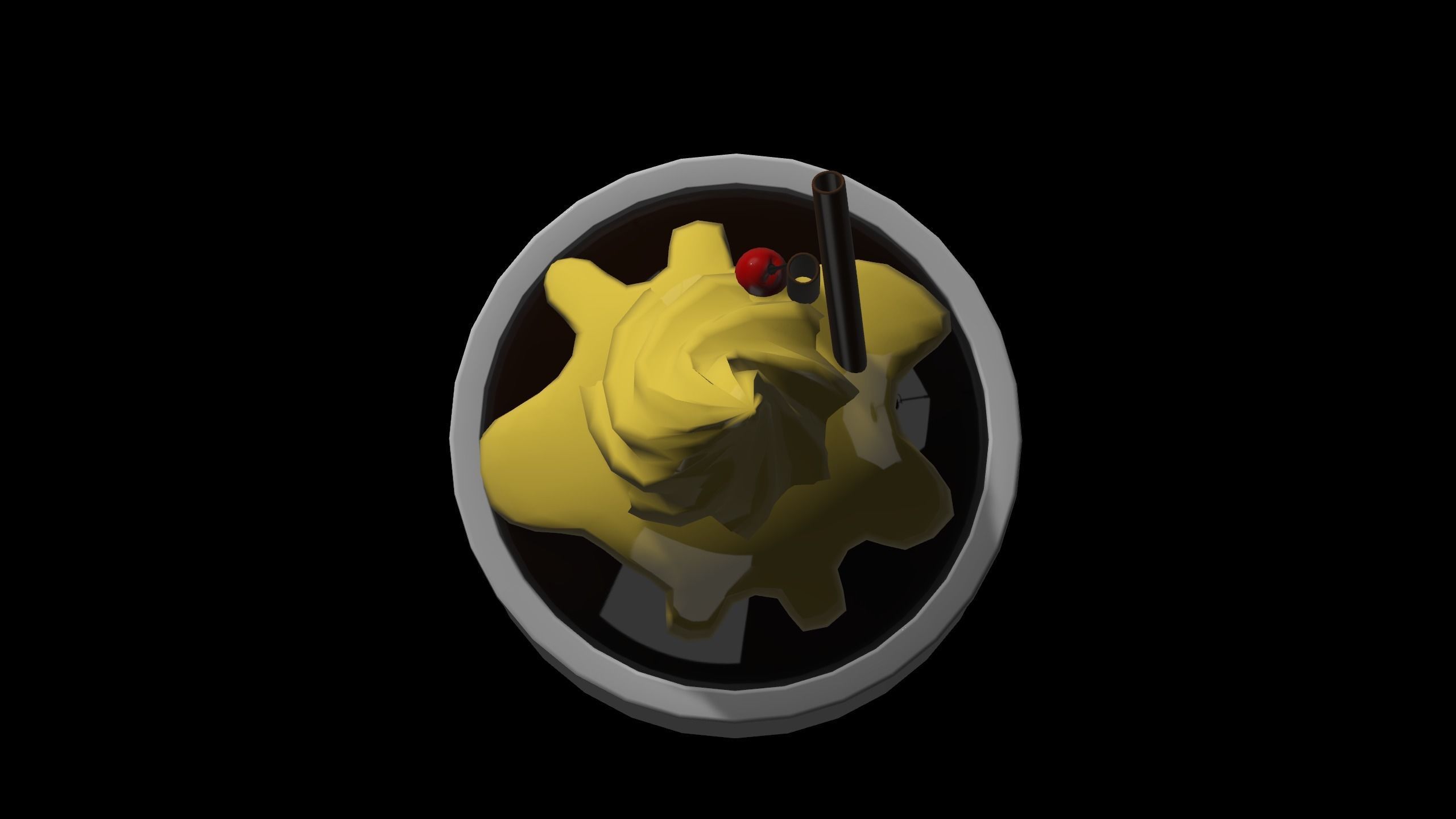 CAKE ICE CREAM Low-poly 3D model_30