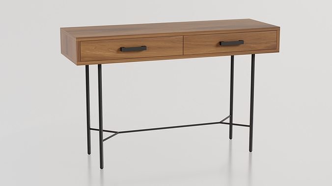 Console Table 3D model 2