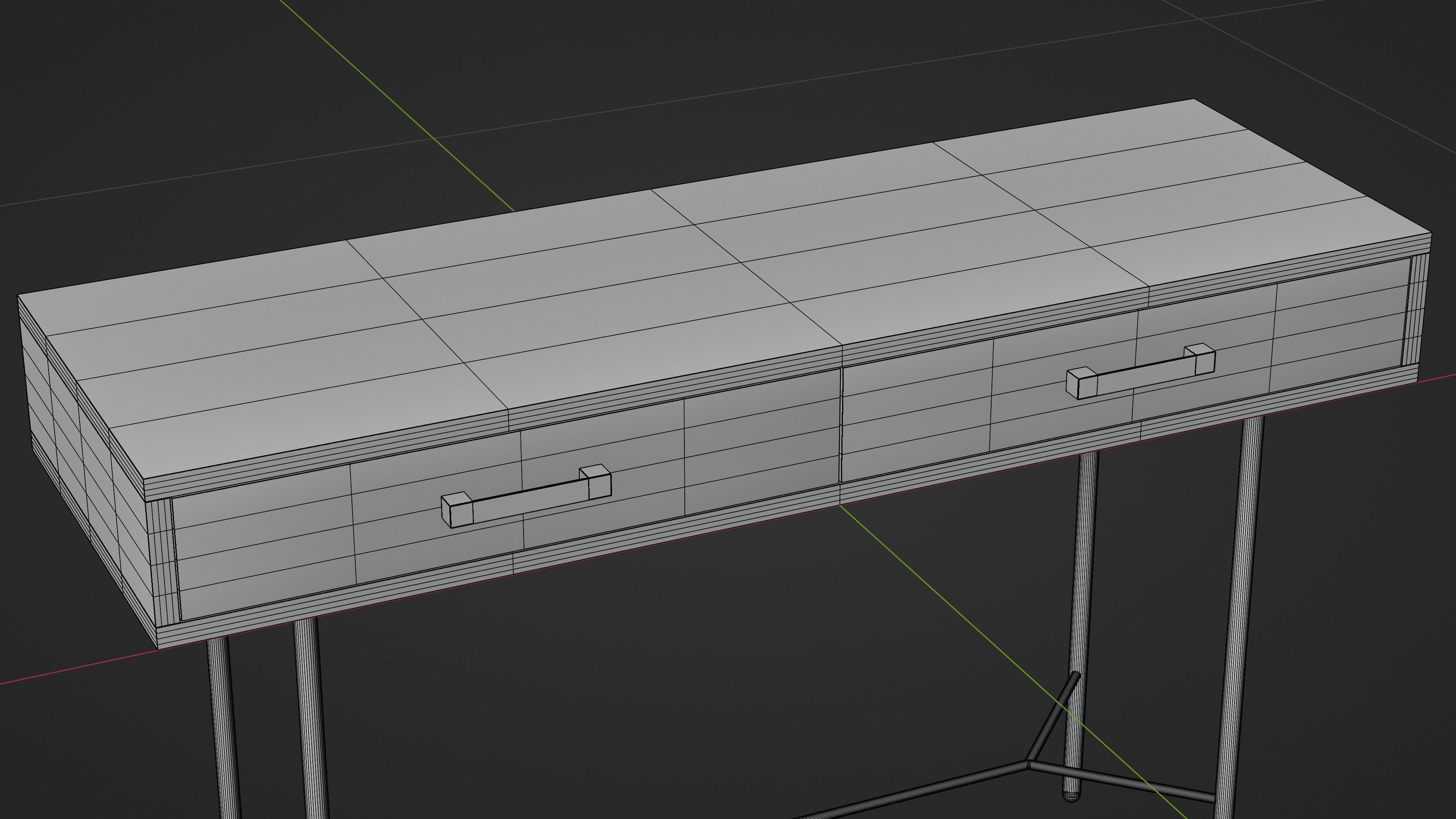 Console Table 3D model_19