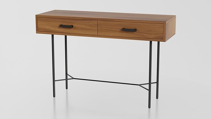 Console Table 3D model 5