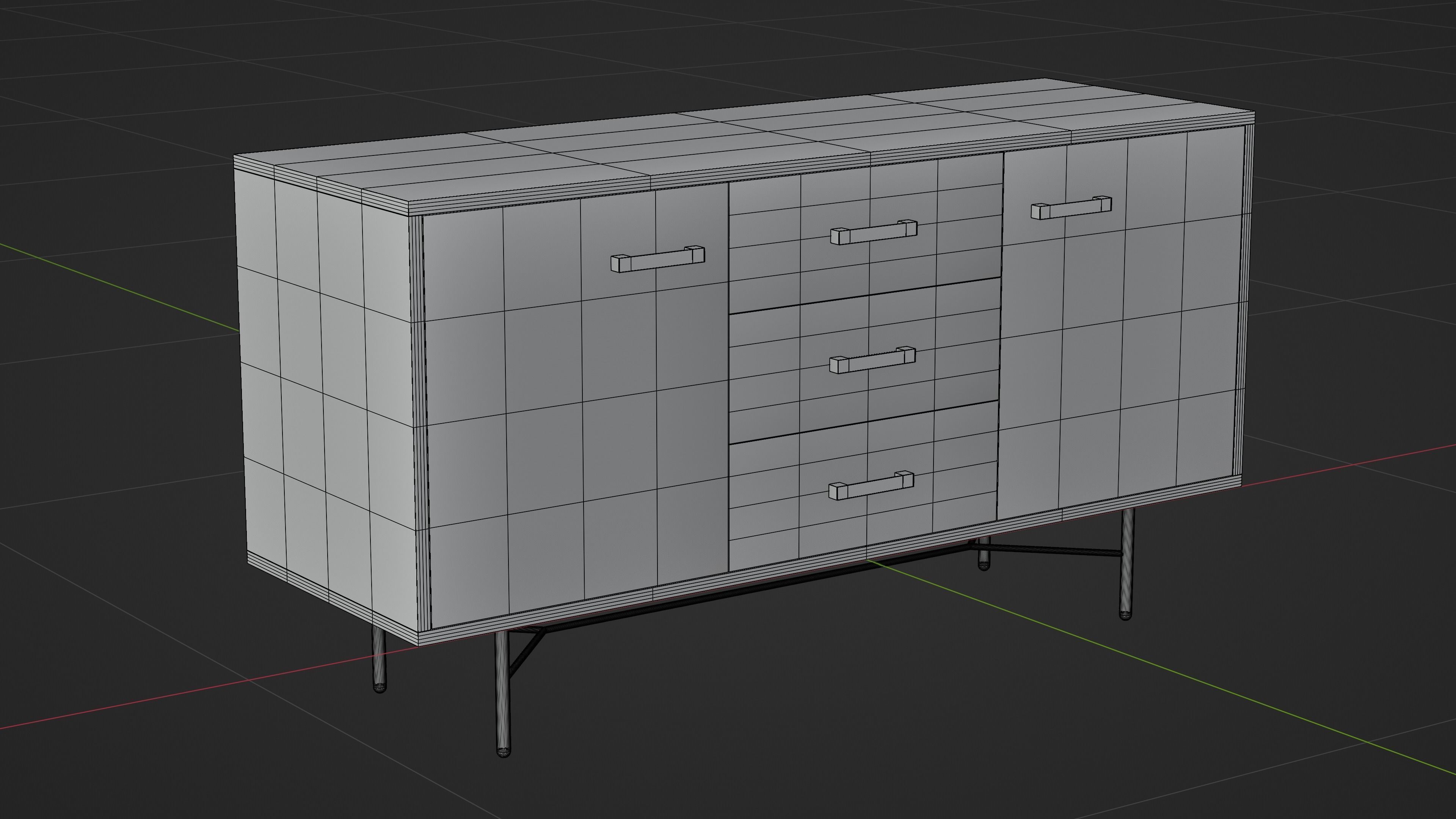 Dresser 3D model_17