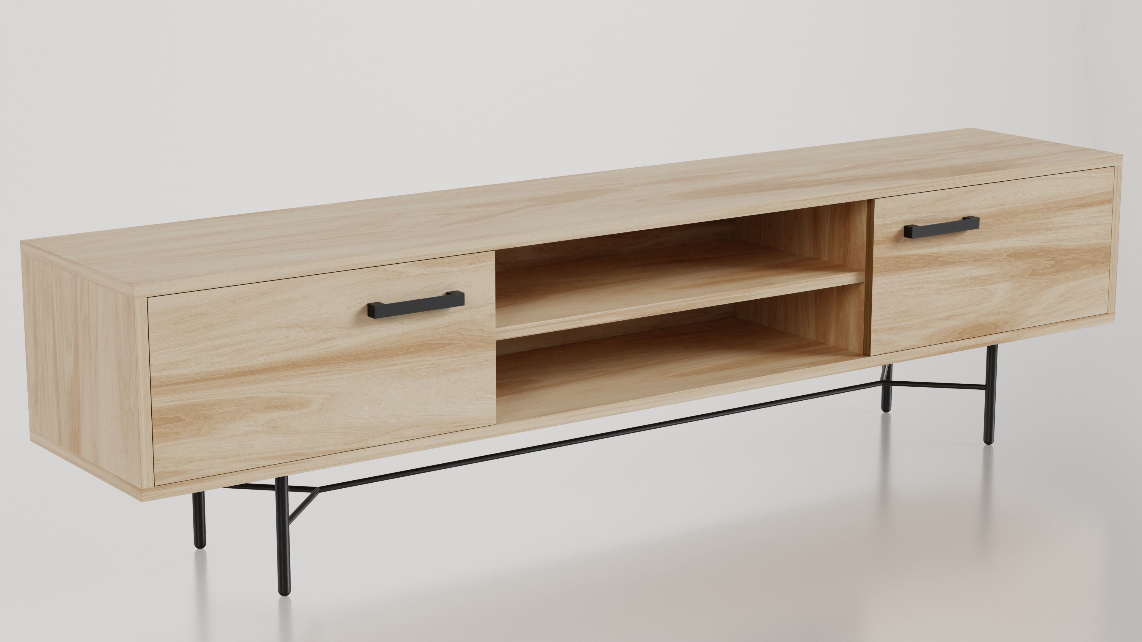 Tv Stand - Tv Bench - Media Unit 3D model_14