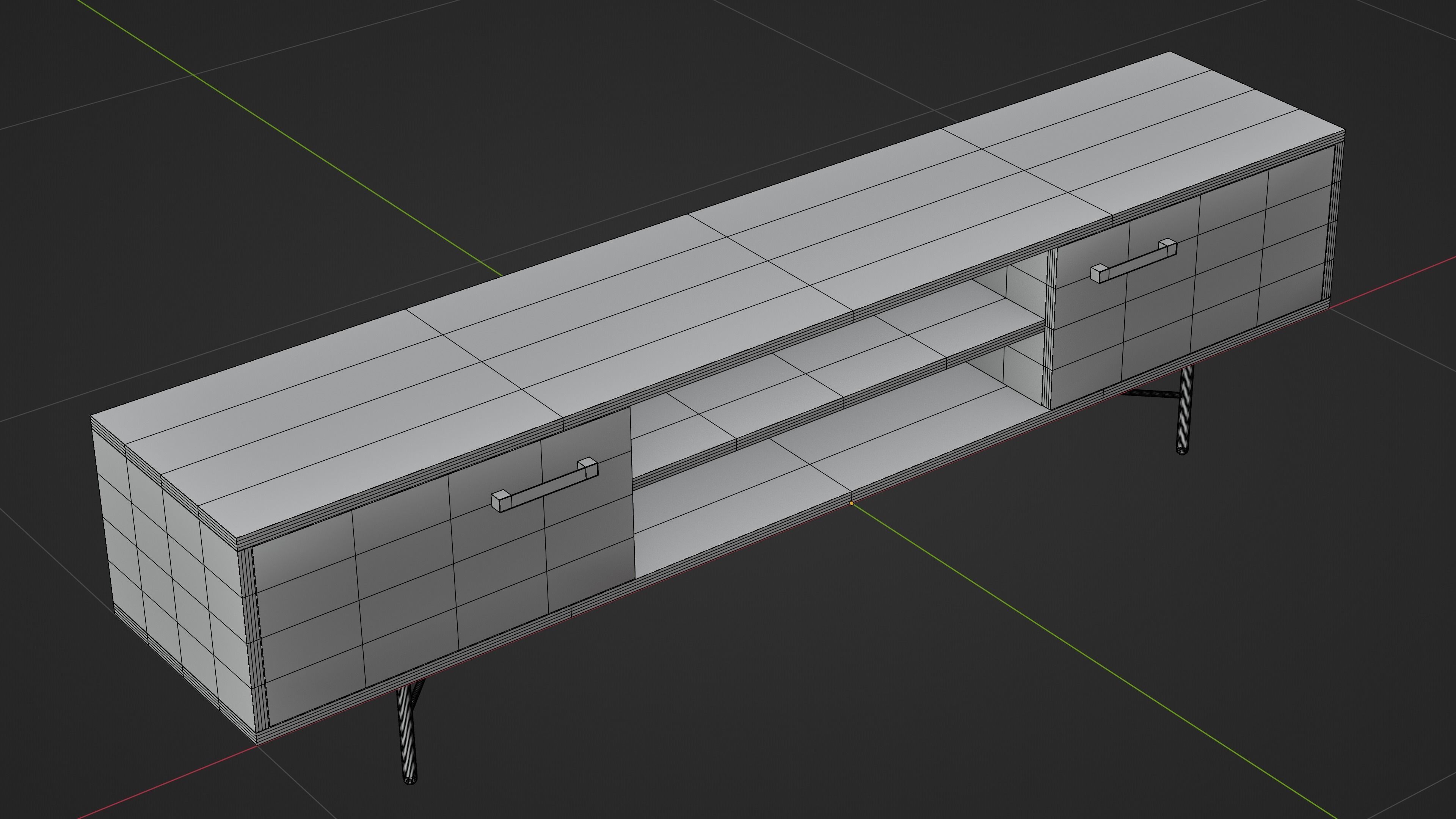 Tv Stand - Tv Bench - Media Unit 3D model_19