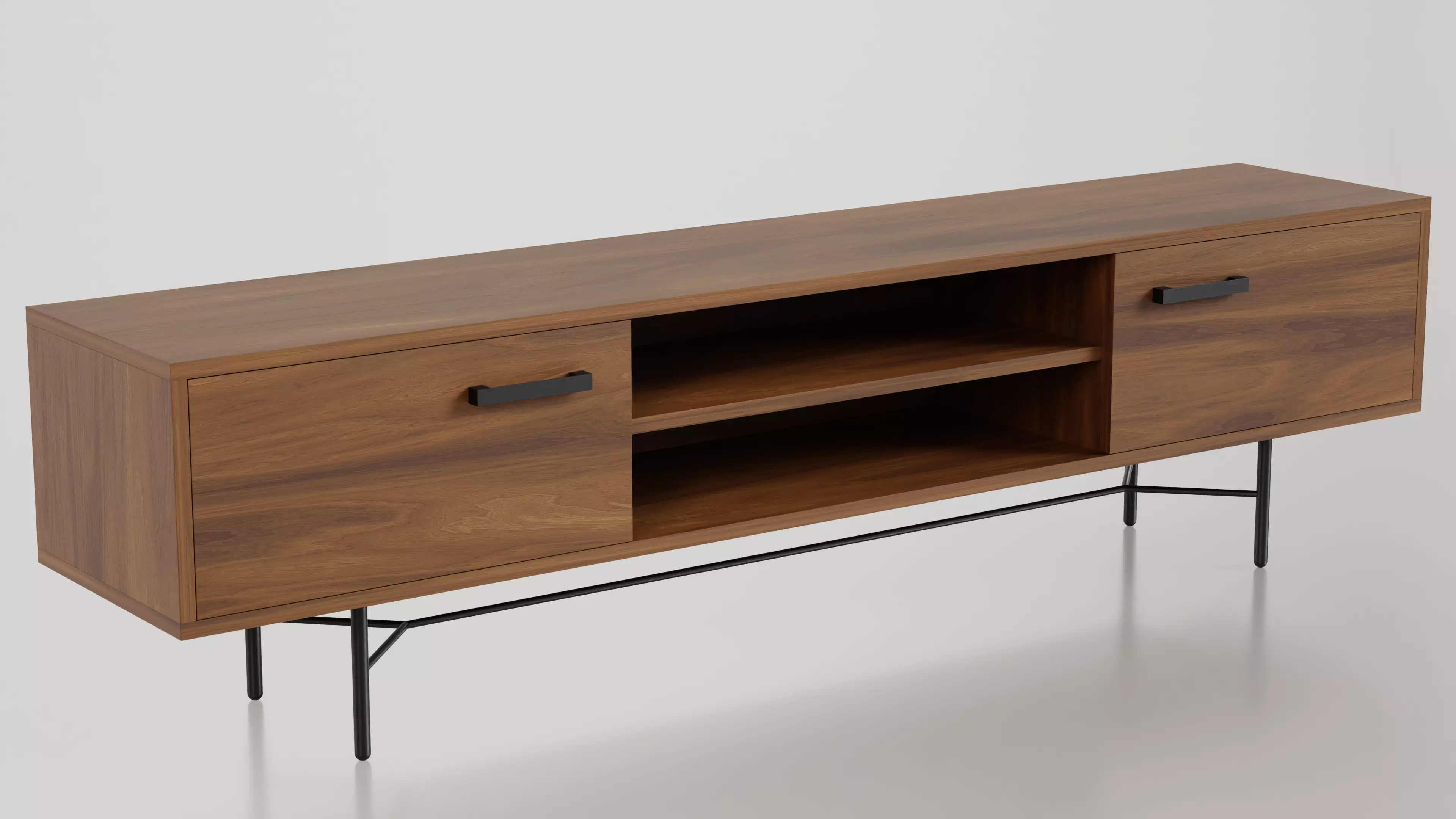 Tv Stand - Tv Bench - Media Unit 3D model_0