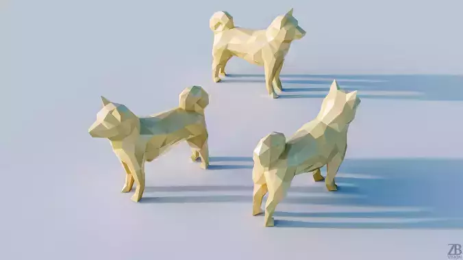 Lowpoly Dog 001