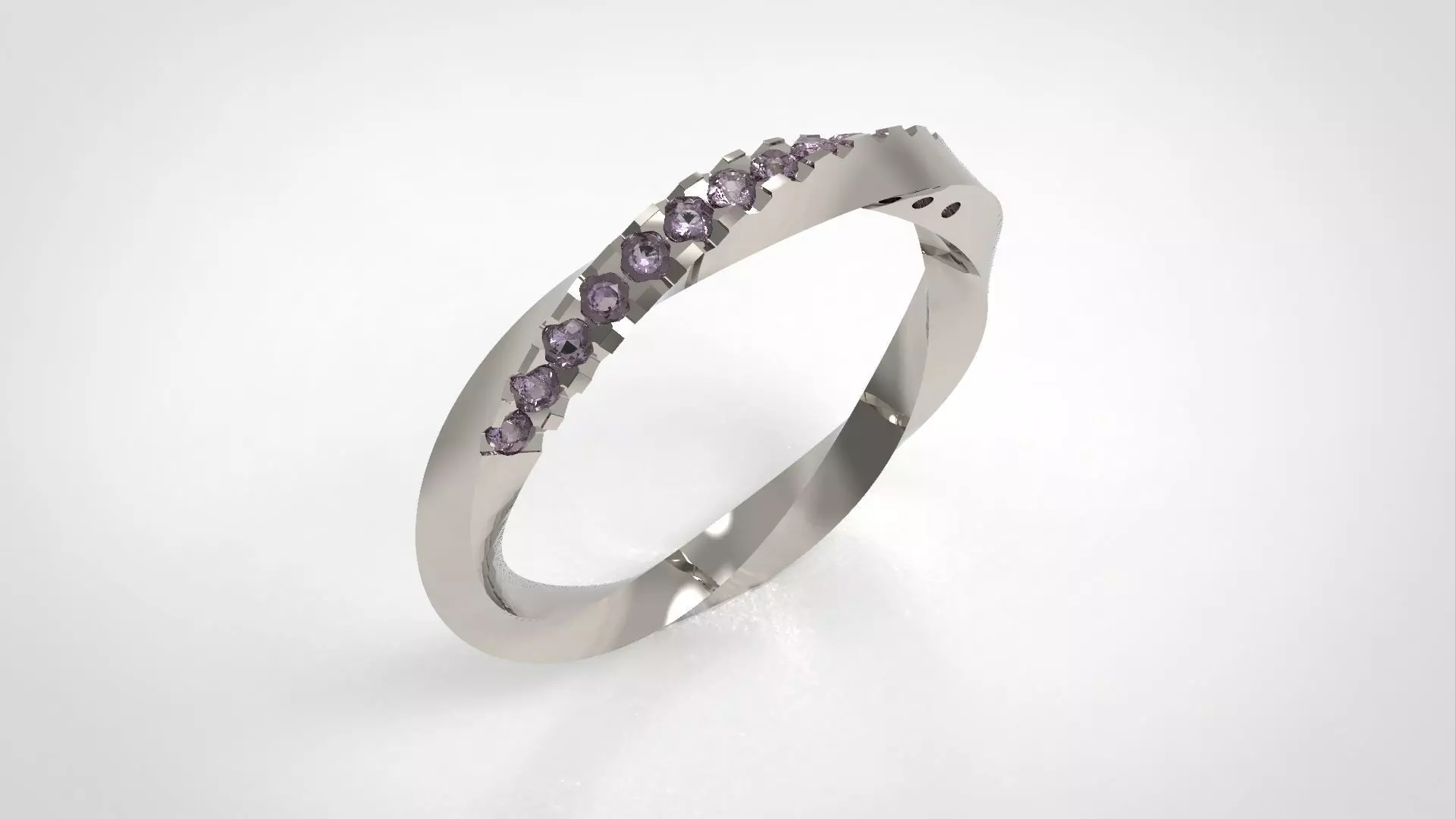 Twist Ring 3D print model