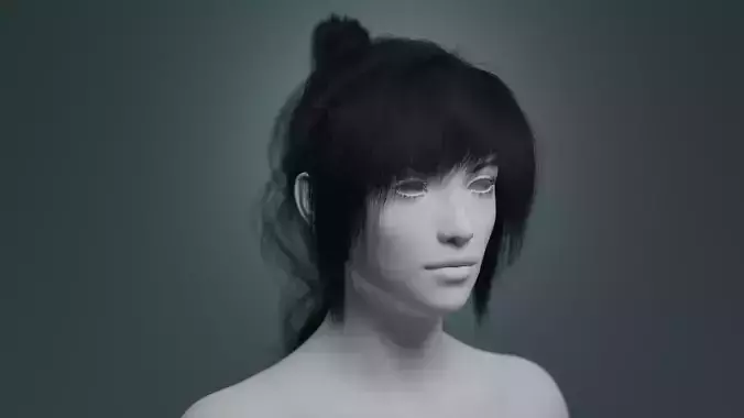 Ponytail 2 - Particle Hair