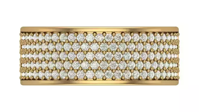 Band Ring 8 mm Width with 7 Grams 14k Gold Weight