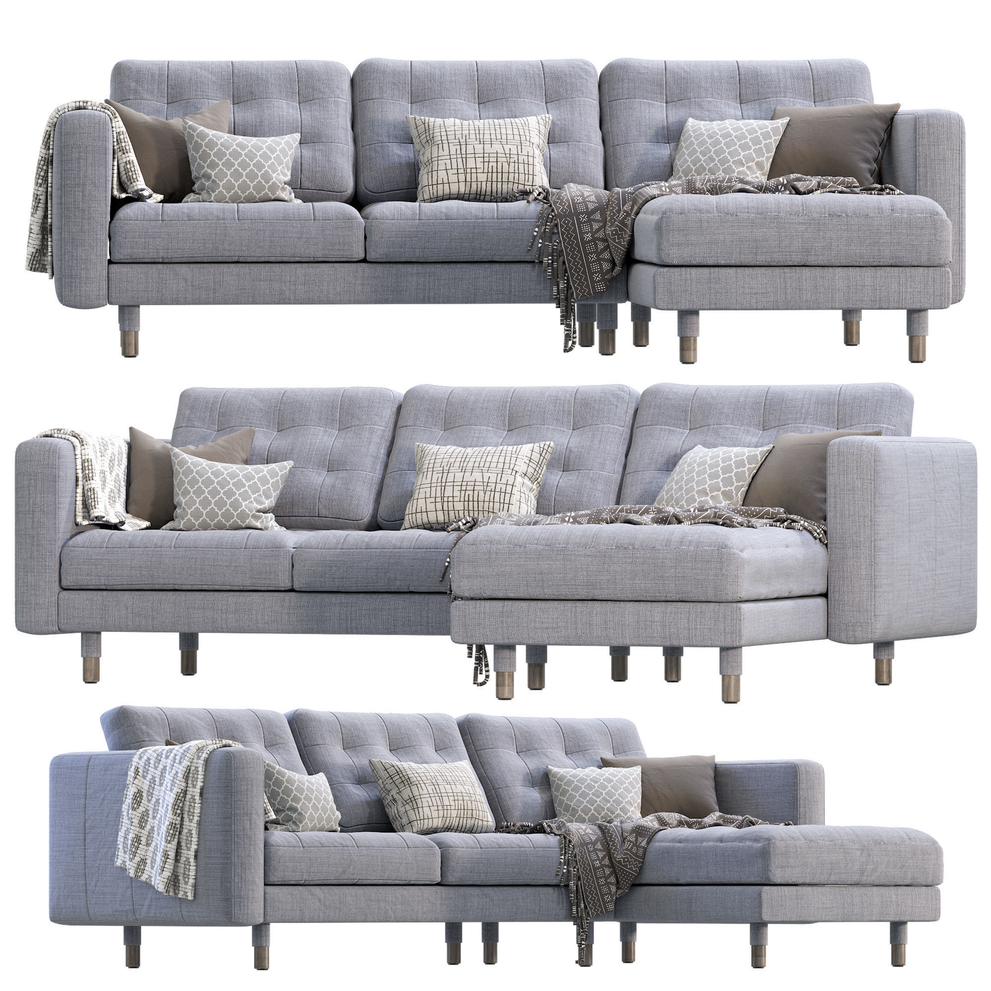 Sofa MORABO By IKEA 3D model_2