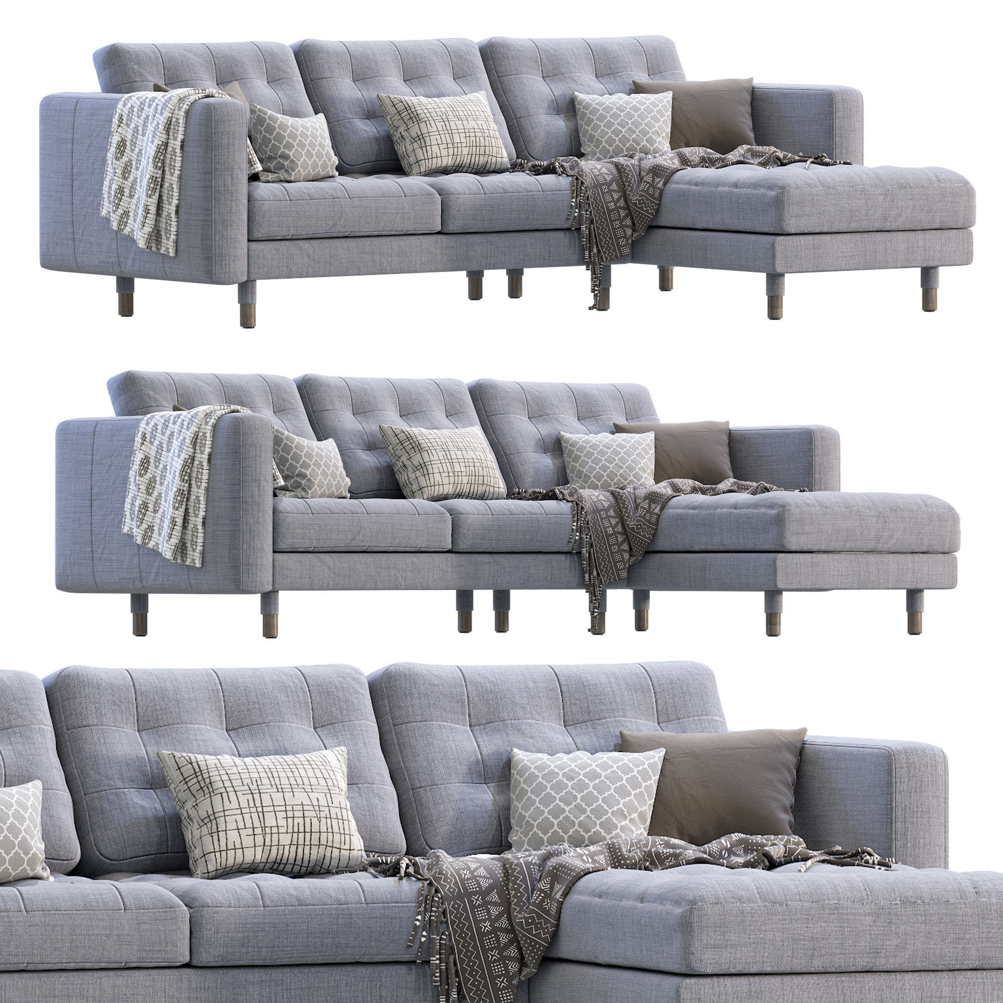 Sofa MORABO By IKEA 3D model_1