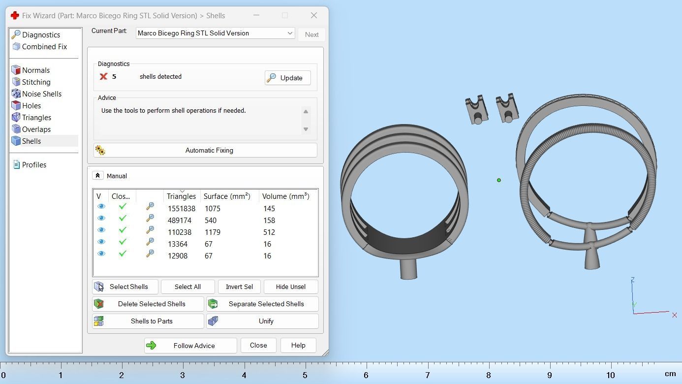 Ring with Diamonds N139 3D print model_11