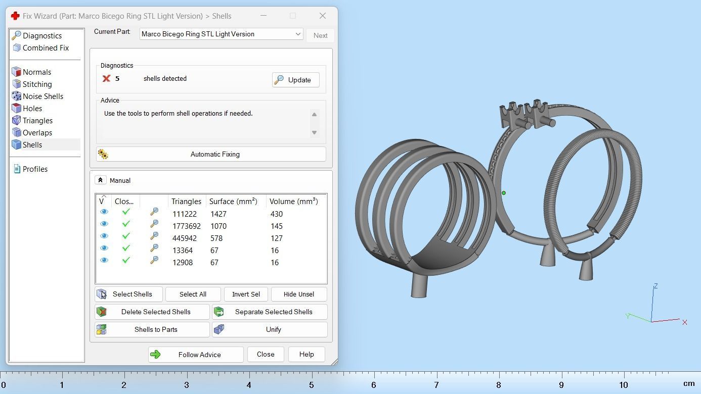 Ring with Diamonds N139 3D print model_14