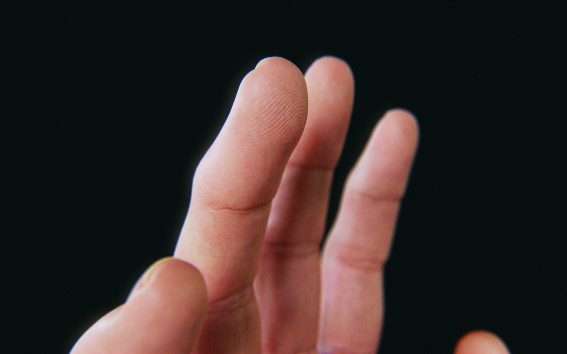 Realistic Human Hand Low-poly 3D model_9