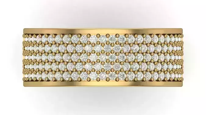 Band Ring Hollow 8 mm width with 5 grams 14k Gold Weight