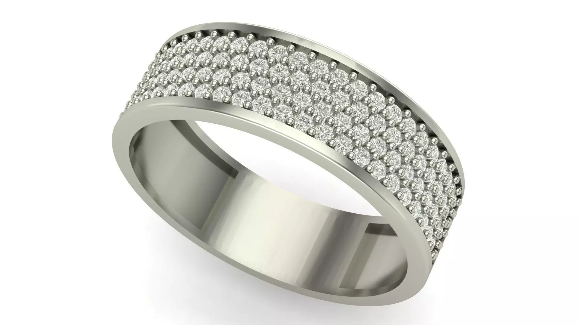 Band Ring hollow with approx 4 grams in 14k  3D print model_0