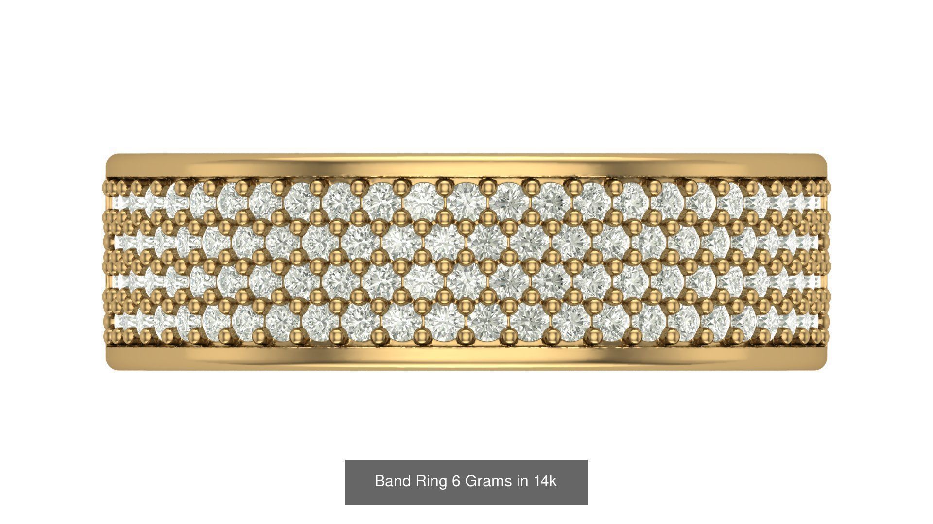 Band Rings Solid and Hollow 3D Model Collection_1