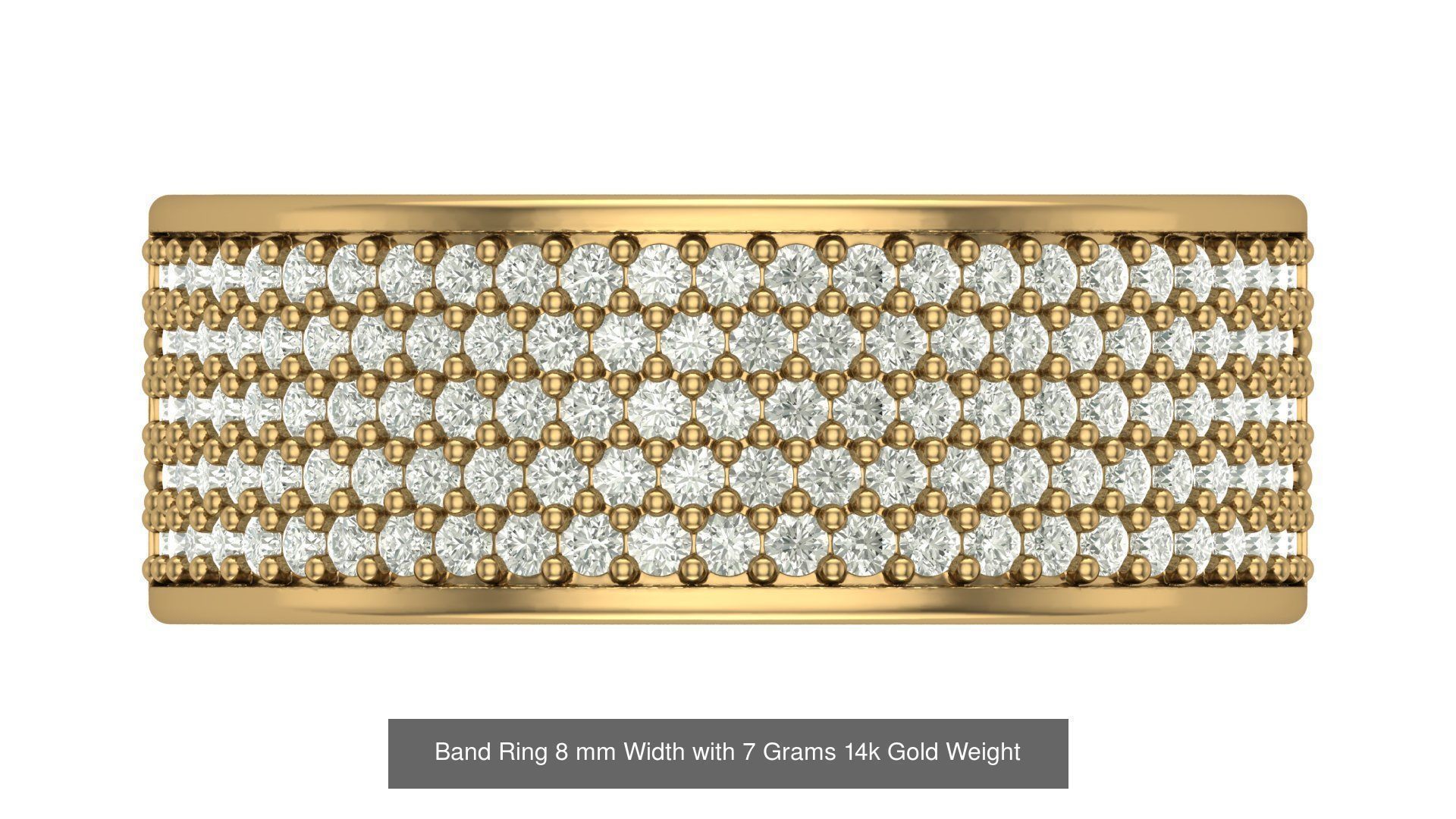 Band Rings Solid and Hollow 3D Model Collection_2