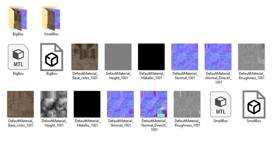 Two simple boxes small and large 3D model_5