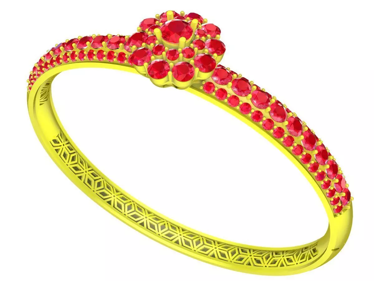 Luxury Diamond Bangle Bracelet 3D Print Model A5700 3D print model