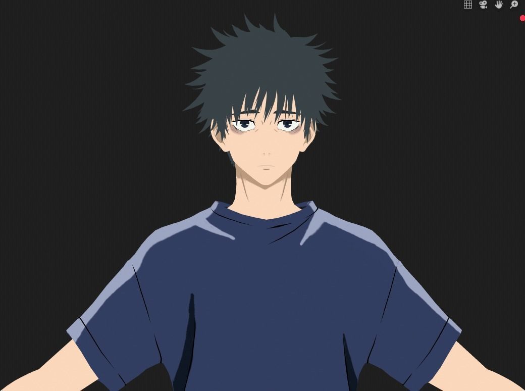 Yuta Okkotsu Low-poly 3D model_1