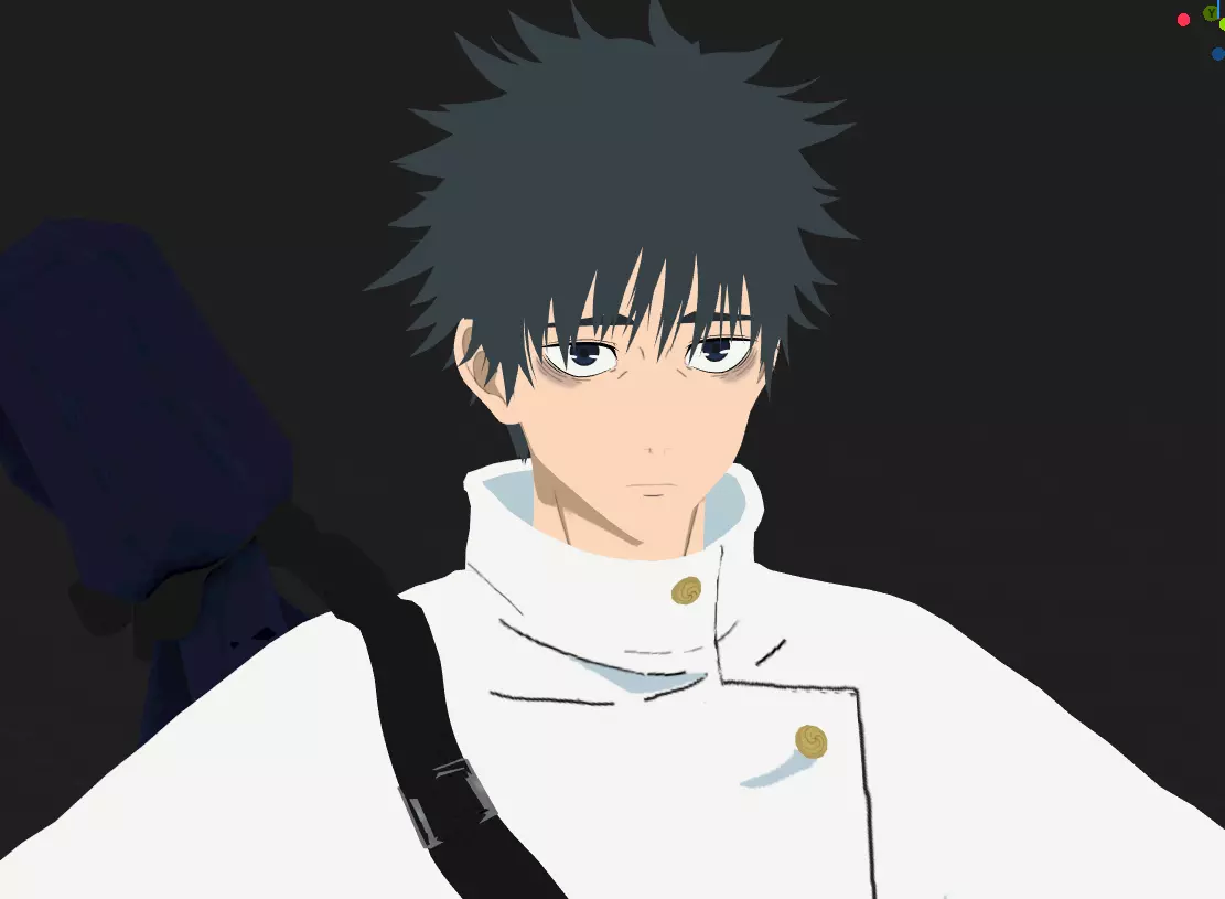 Yuta Okkotsu Low-poly 3D model_0