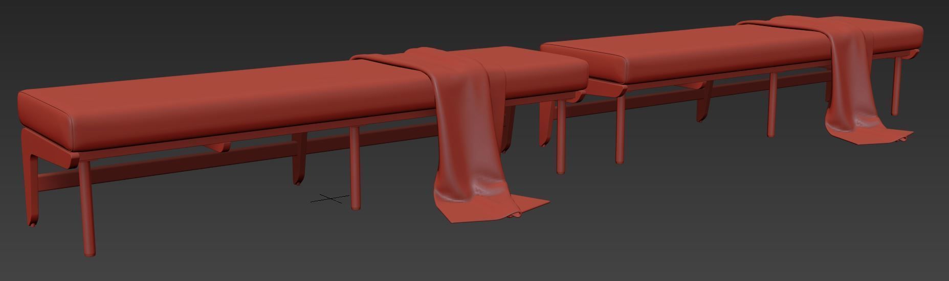Kinney Teak Bench by Crate and Barrel 3D model_9