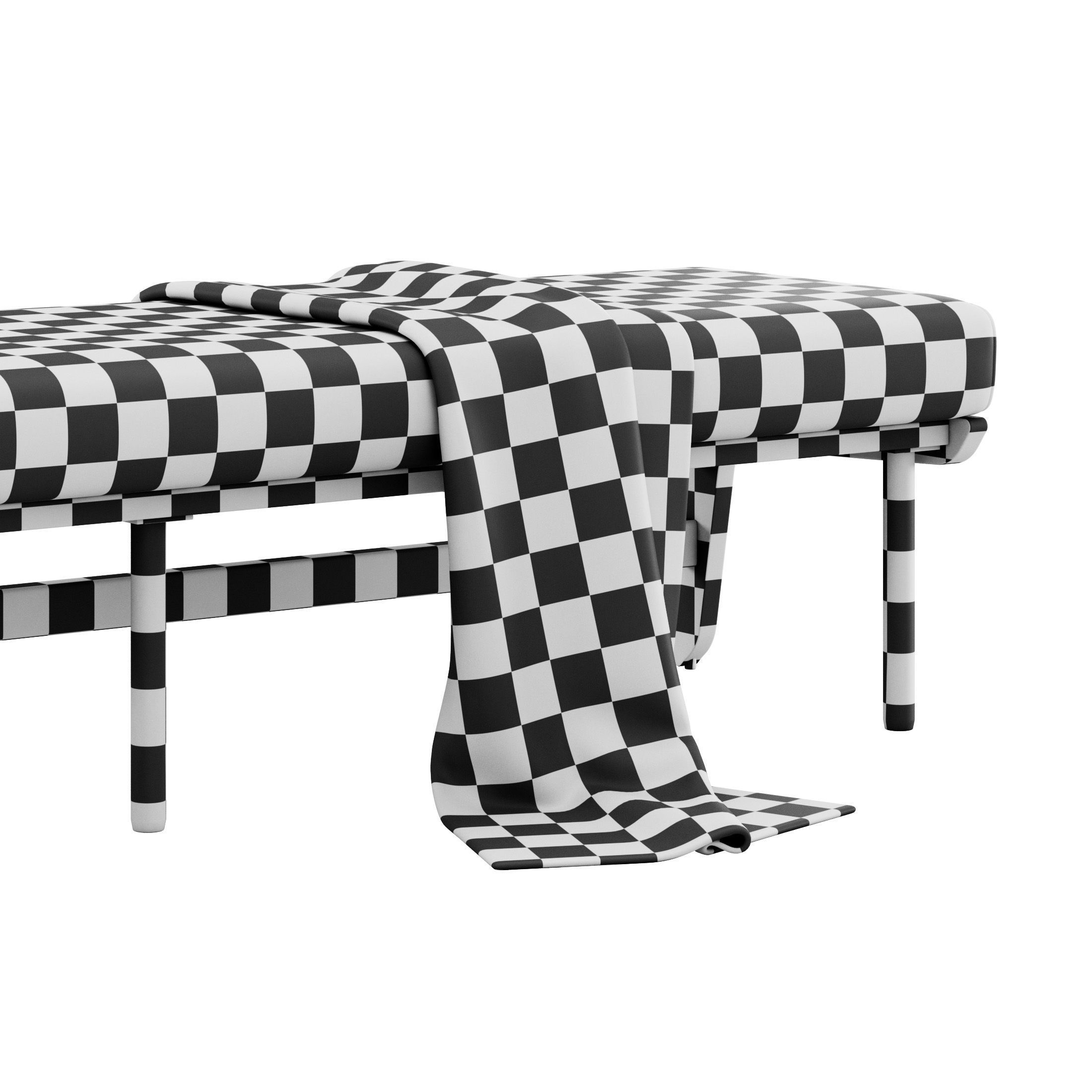 Kinney Teak Bench by Crate and Barrel 3D model_12