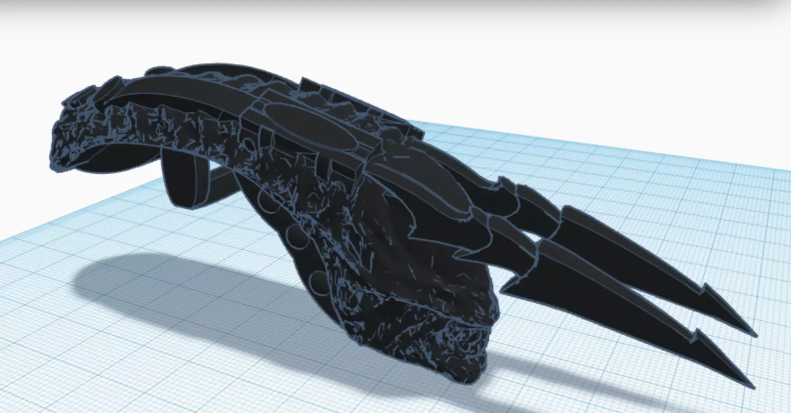 alien vs predator neca predator xenomorph head weapons 3D print model_0