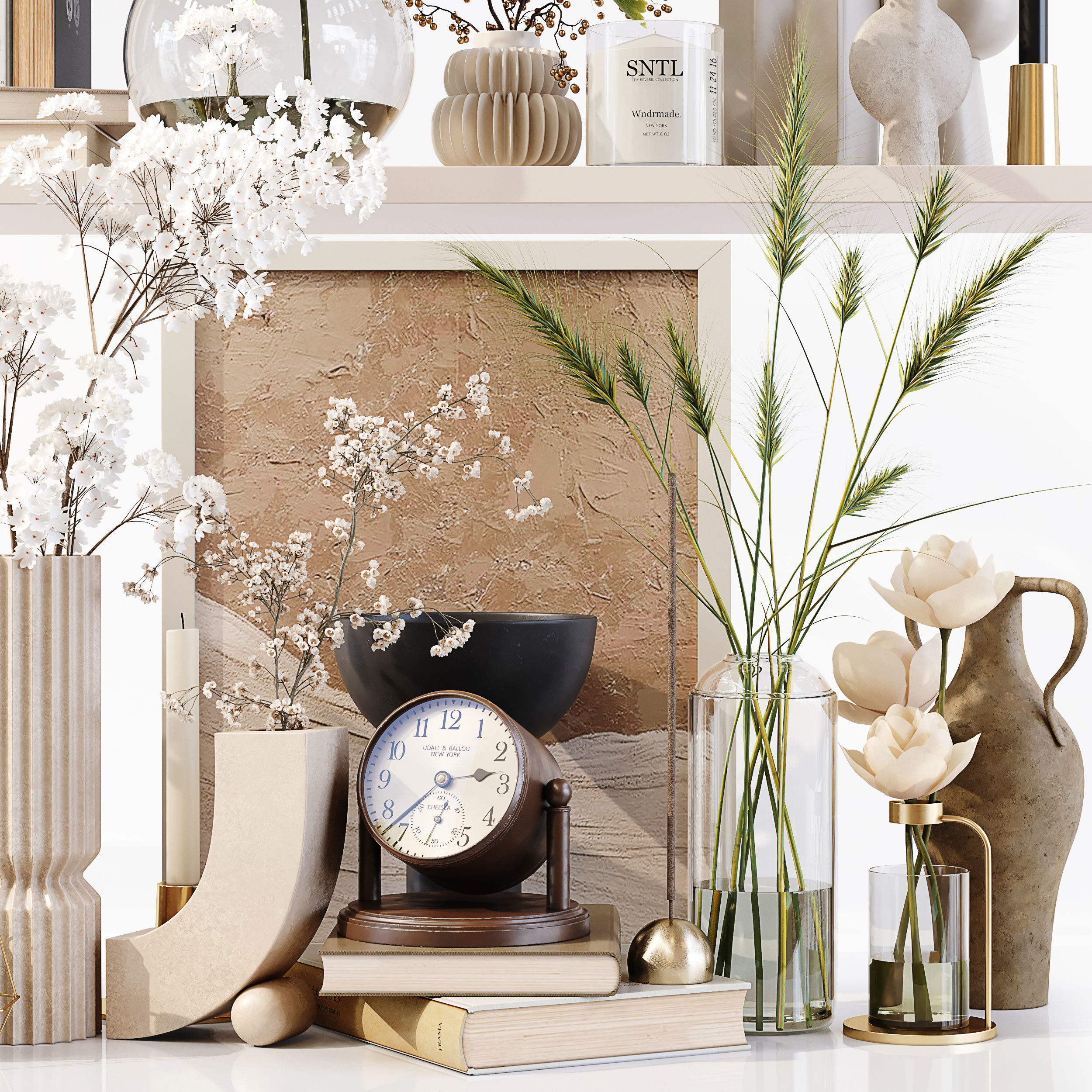 Decorative Set 179 Low-poly 3D model_3