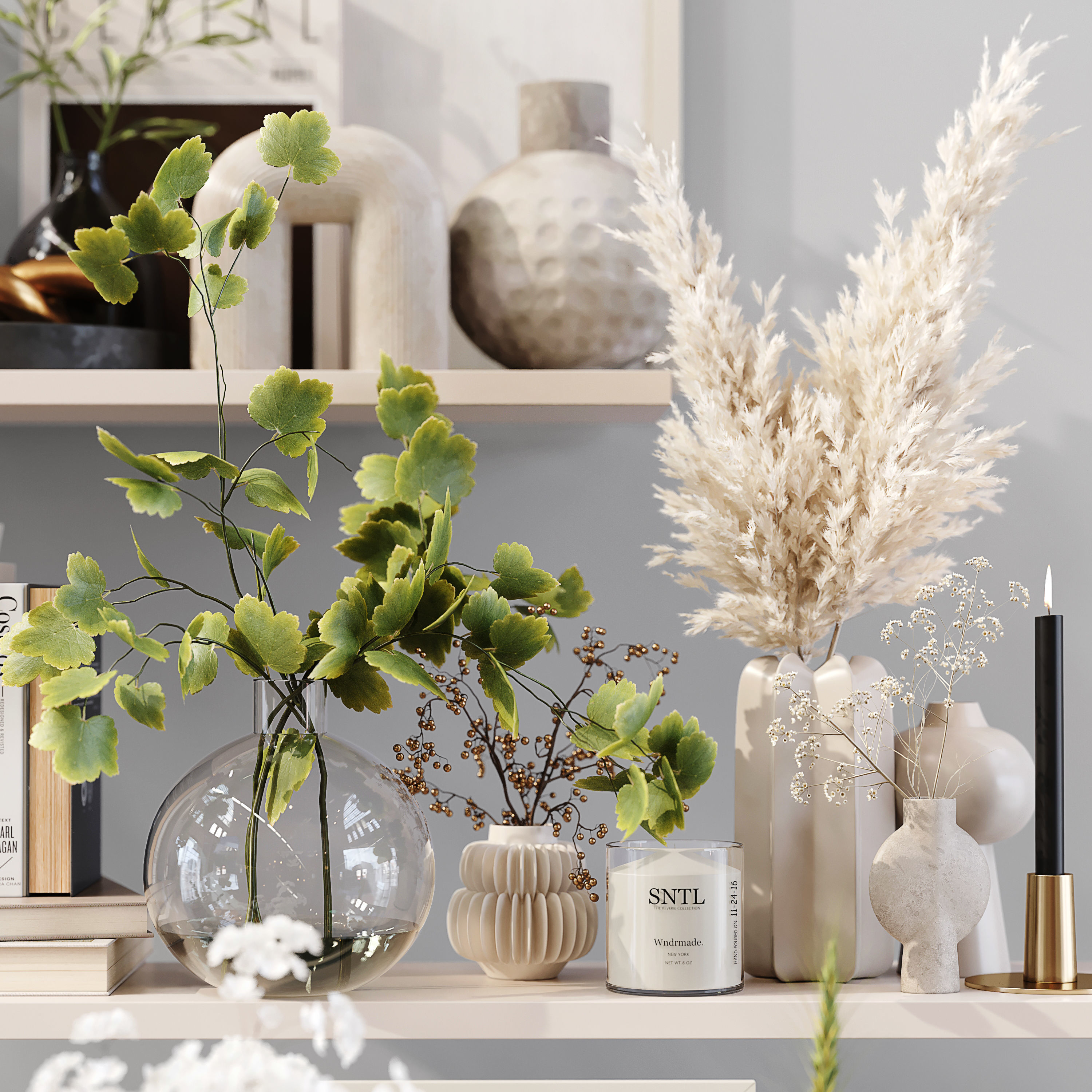 Decorative Set 179 Low-poly 3D model_10